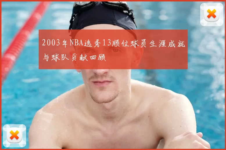 2003年NBA选秀13顺位球员生涯成就与球队贡献回顾