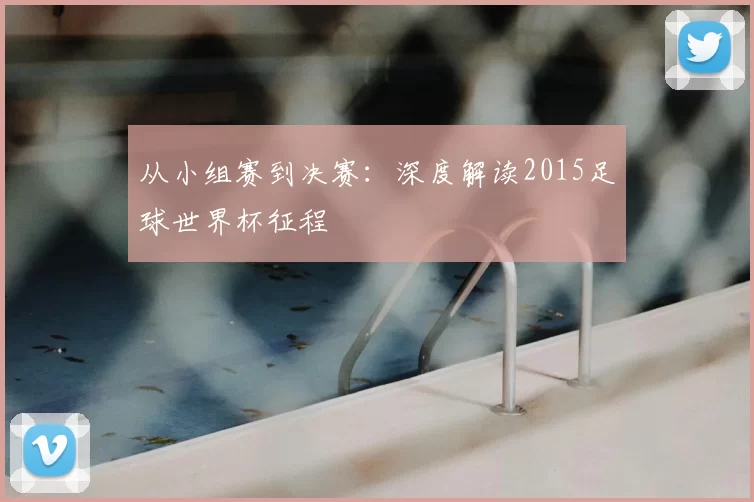从小组赛到决赛：深度解读2015足球世界杯征程